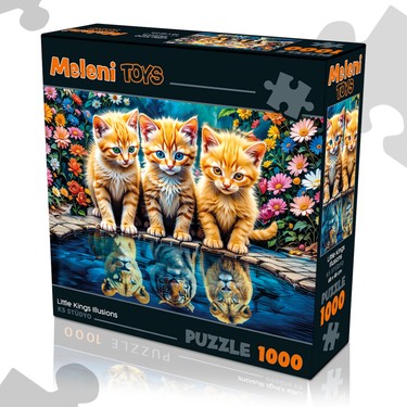 Meleni Toys 1000 Parça Aslan Kral Kedi Yapboz - Little Kings Fiyatı