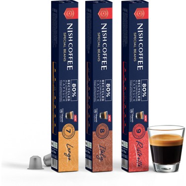 Nish Coffee Nespresso Uyumlu Kapsül kahve 3'lü Set Fiyatı