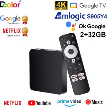 Dcolor Gd2 4K Tv Box Android 11™ 2GB+16GB Google Netflix L1 Fiyatı