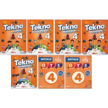 Kırmızı Beyaz 4. Sınıf Tekno Set (7 Kitap) Kitabı ve Fiyatı