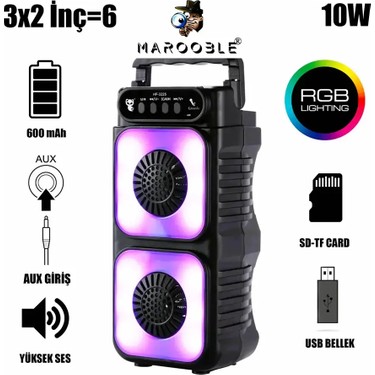 Gunkes HF-3225 Çift 3 Inç Açık Taşınabilir Stereo Hoparlör Fiyatı