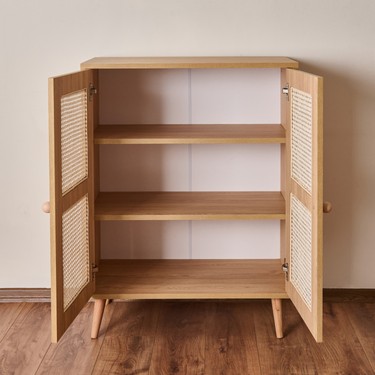 Just Home 2 Kapaklı Hazeran Çok Amaçlı Dolap - Safir Meşe - Fiyatı