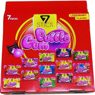 7 Stick Bubble Gum Cüzdan Sakız 6 Paket 144 Adet Zarf Sakız Fiyatı