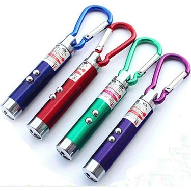  Mini Lazer Anahtarlık Kırmızı Noktalı 