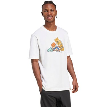 Man グッズ Adidas Sportswear JM6499 Doodle Hunt Skate Graphic Tişört Fiyatı