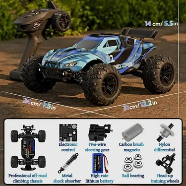1:16 Ölçek 4x4 50 Km Hız Yapan Metal Iç Aksam Rc Araba Fiyatı