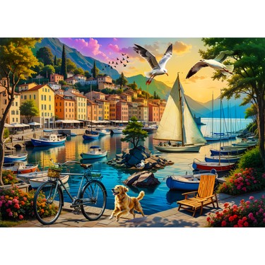 1000 Parça Harbor Of Serenity Puzzle - Limanda Sakinlik ve Fiyatı