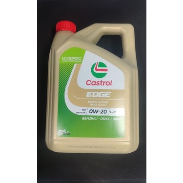 Castrol Edge 0W-20 Ll Iv 4 Litre Motor Yağı Benzinli Dizel Fiyatı