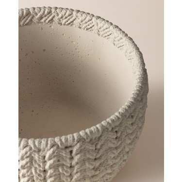 Dolly Saksı - Ekru - 18 cm Fiyatı - Taksit Seçenekleri