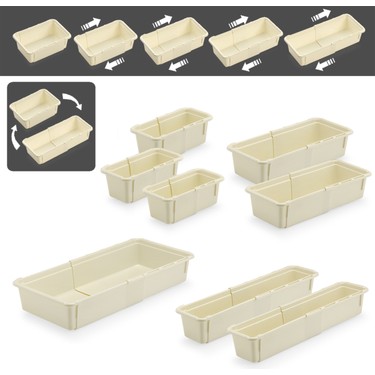 8'li Ayarlanabilir Kaşıklık Seti - Uzayabilen Çekmece Içi Fiyatı