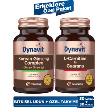 Dynavit Korean Ginseng & L-Carnitine Guarana - Erkeklere Fiyatı