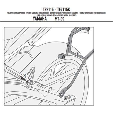 Gıvı Te2115 Yamaha Mt-09 (13-16) Yan Kumaş Çanta Taşıyıcı Fiyatı