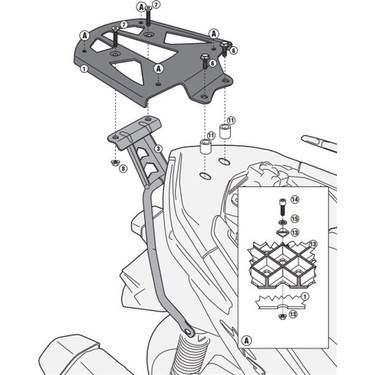 Givi SR2111M YAMAHA X-MAX 400 (13-16) Arka Çanta Taşıyıcı Fiyatı