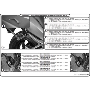 Gıvı Plxr364 Yamaha Xj6 Dıversıon (09-15) Yan Çanta Taşıyıcı Fiyatı