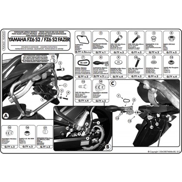 Kappa KLX360 YAMAHA FZ6 S2 - FZ6 600 FAZER S2 (07-11) Yan Fiyatı