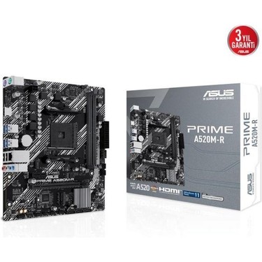 ASUS PRIME A520M-R DDR4 5100MHz mATX AM4 Fiyatı