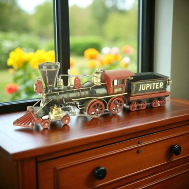 Juliart Home Decor Jayland Retro Metal Tren Biblo – Renkli Fiyatı