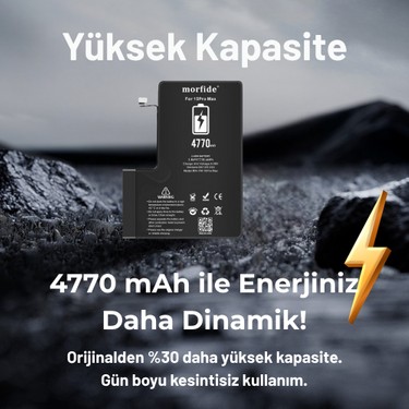 iPhone 15 Pro Max Uyumlu 4770MAH Yüksek Kapasiteli Batarya - Fiyatı