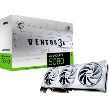 Msı Geforce Rtx 5080 16GB Ventus 3x Oc Whıte Gddr7 256BIT Fiyatı