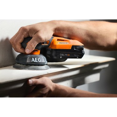 Aeg BEX18SBL-125-0 Akülü Titreşim Zımpara Kömürsüz (Akü Fiyatı