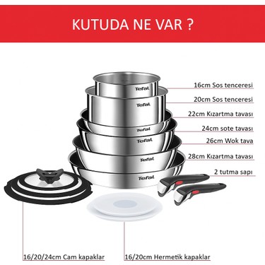 Tefal Ingenio Emotion L897SD74 13 Parçalı Tava Seti - Fiyatı