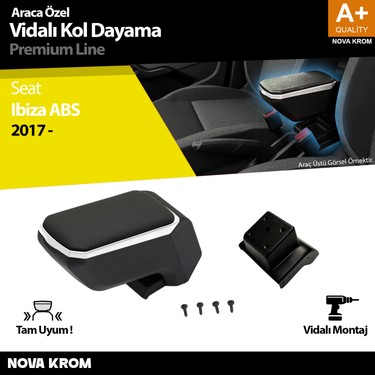 Nova Krom Seat Ibiza Abs Vidalı Kol Dayama Kolçak Gri 2017 Fiyatı