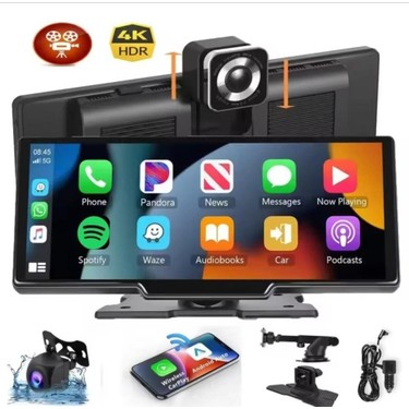 Fi Audio Kablosuz Car Play Ekran + Dvr Ön + Arka Kaydedici Fiyatı