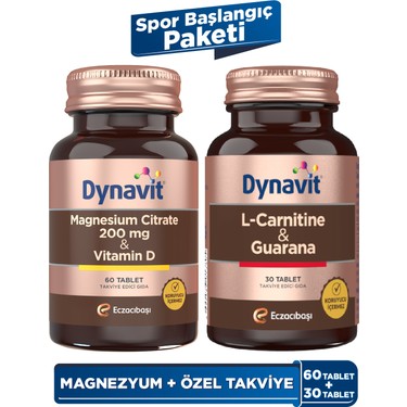 l carnitine magnesium citrate Dynavit Magnesium Citrate 200 Mg & L-Carnitine Guarana