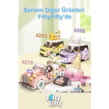Loz Mini Block Serisi/ Sarı Araba -LZ4209 (260 Parça) Fiyatı