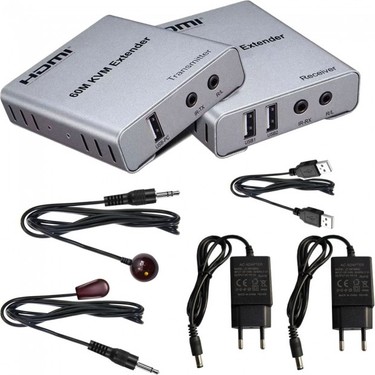 Leonpro HDMI 60M Kvm Extender + Audio Alıcı Verici 1080P Fiyatı