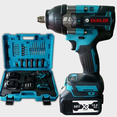 Yeni Profesyonel Kömürsüz Akülü 58VF Somun Sıkma Sökme Seti Fiyatı