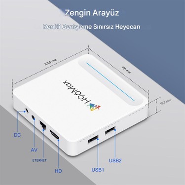 H618 Plus 8k Android 14.0 Tv Box 4GB+32GB Medya Oynatıcı Air Fiyatı