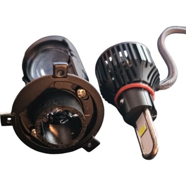 H4 Mercekli LED Zenon Şimşek Etkili Pro 60WGÜÇ -22.000 Lümen Fiyatı