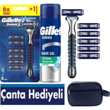 Gillette Sensor3 Erkek Tıraş Seti – 6 Bıçak + 200 ml Tıraş Fiyatı