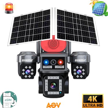Avenir AV-S445 E-Sim 4 Kameralı Güneş Enerjili Kamera Tüm Fiyatı