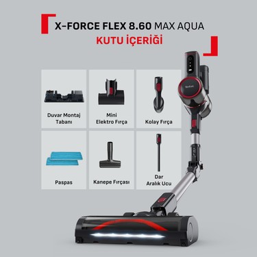 洋楽 Treal Tefal TY6993TR X-Pert 3.60 Animal Care Kablosuz Şarjlı Dikey