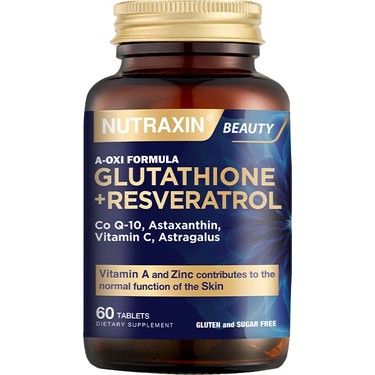 nutraxin glutathione resveratrol Nutraxin A-Oxı Formula Glutathıone Resveratrol 60 Tablet Fiyatı