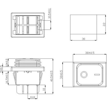 Robiz 30A 250V On-Off Anahtar Yüksek Akım Kcd4 4 Pin Buton Fiyatı