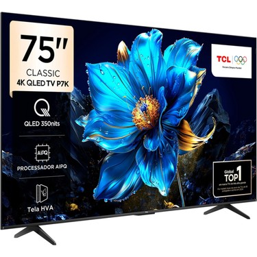 TCL 75P7K 75 190 Ekran Uydu Alıcılı 4K Ultra HD QLED Google Fiyatı