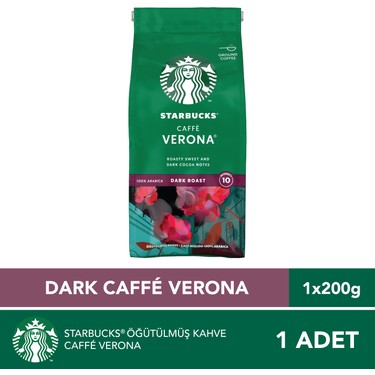 Starbucks Verona Blend Öğütülmüş Kahve 200 gr Sert Lezzetli Fiyatı