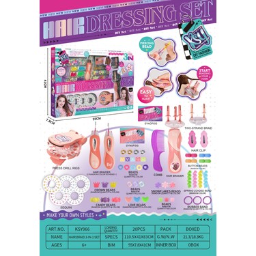 Dıy 3 In 1 Hair Dressing Set / KSY966 Fiyatı - Taksit Seçenekleri