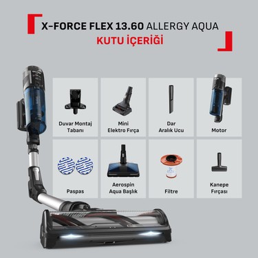 Tefal TY9AC1WO X-Force Flex 13.60 Allergy Aqua Aerospin 150 Fiyatı