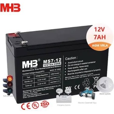 Mhb 12V 7AH Kuru Tip Bakımsız Akü Fiyatı - Taksit Seçenekleri