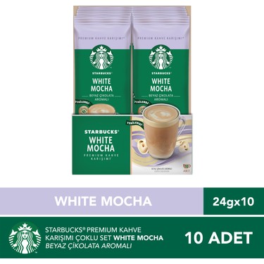 Starbucks White Mocha Premium Kahve Karışımı 24 gr x 10 Fiyatı