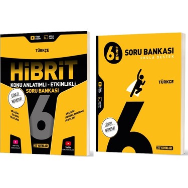 Hız Yayınları 2026 6. Sınıf Türkçe Soru + Hibrit - Konu Seti Kitabı