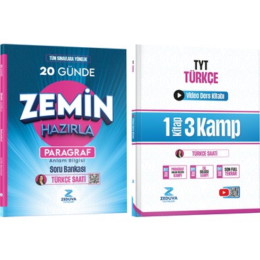 Zeduva Yayınları Türkçe Saati 20 Günde Zemin Hazırla Kitabı