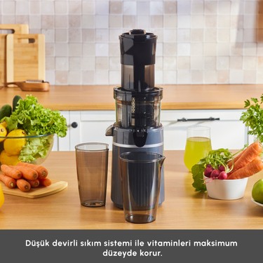 na.e Smooth Reversible All-in-one S ブラック Karaca Fresh Press Slow Juicer Yavaş Sıkım Katı Meyve Fiyatı