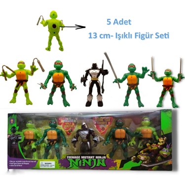 Ninja Kaplumbağlar Oyuncak Figür Seti 5 Li Set Aksesuarlı Fiyatı