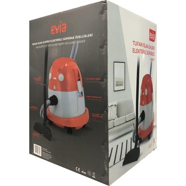 Evia tufan 20 Litre Geniş Hazneli 2200 Watt Islak Kuru Toz Fiyatı
