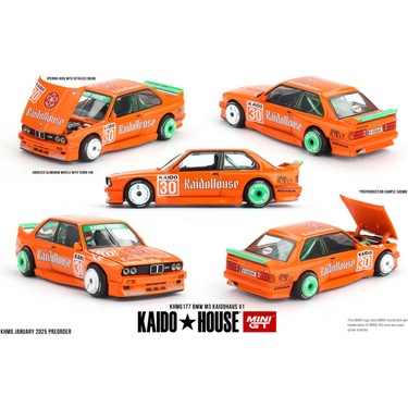 MINI GT  M3 E30 ミニカーセット Mini GT Kaido House BMW M3 Kaidohaus V1 1/64 Ölçek Detaylı Fiyatı